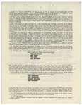 Three Stooges AFTRA Contract Signed by Moe Howard, Larry Fine & Joe DeRita From January 1959 With William Morris Agency -- Plus Initialed Rider -- 5pp. on Three 8.5'' x 11'' Sheets -- Very Good